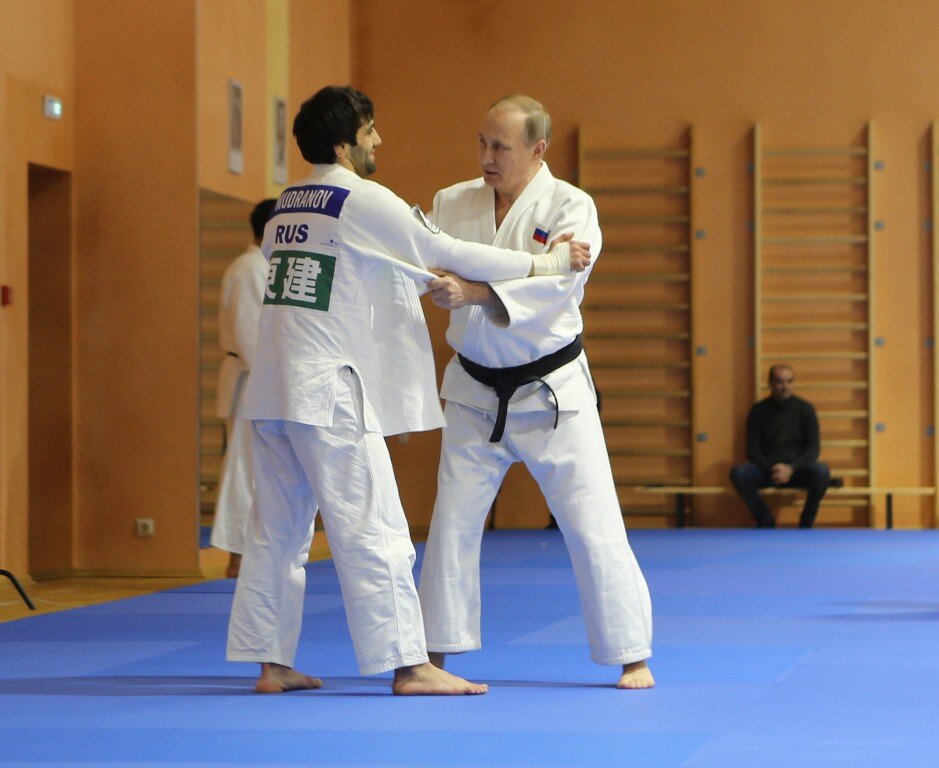 Путин картина в кимоно