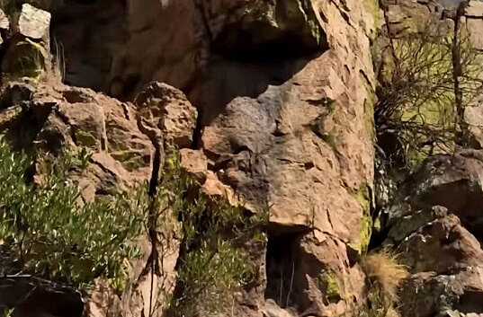 Один из труднодоступных участков холма Эль Торо