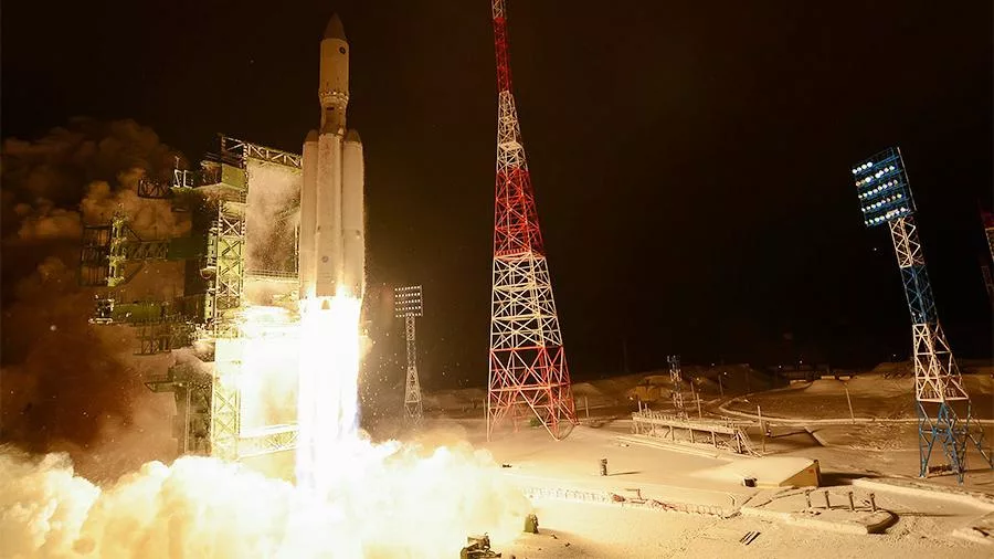 Старт ракеты-носителя Ангара А5 3 декабря 2014