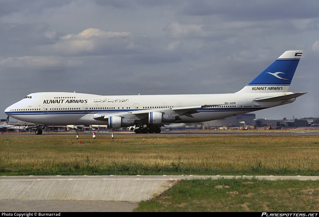 Тот самый Boeing-747 авиакомпании Kuwait Airways с регистрацией 9K-ADB (фото: www.planespotters.net)