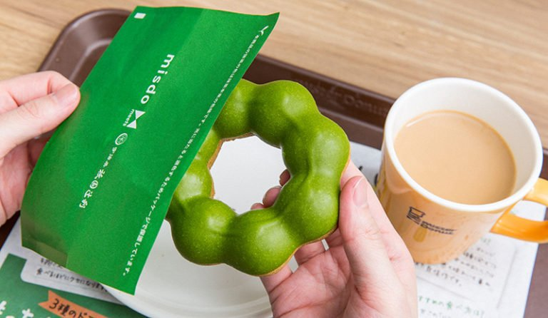 Пончик со вкусом зеленого чая маття - разве можно придумать что-то более японское?