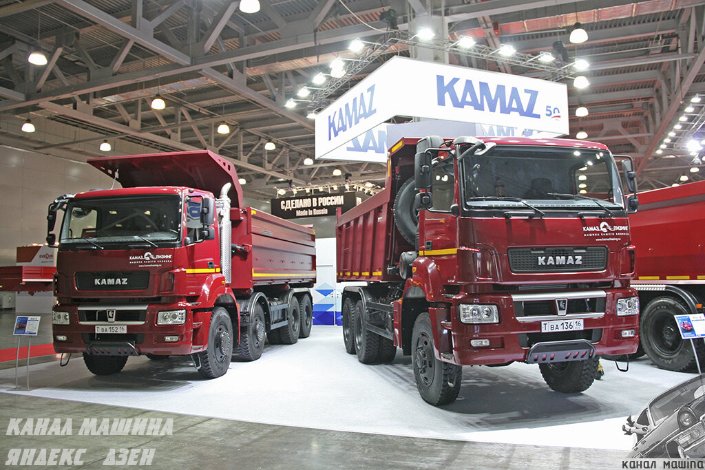 КАМАЗ-65801-T5 с кузовом "СпецАвтоКам" и КАМАЗ-65802-S5 с кузовом "НЕФАЗ"