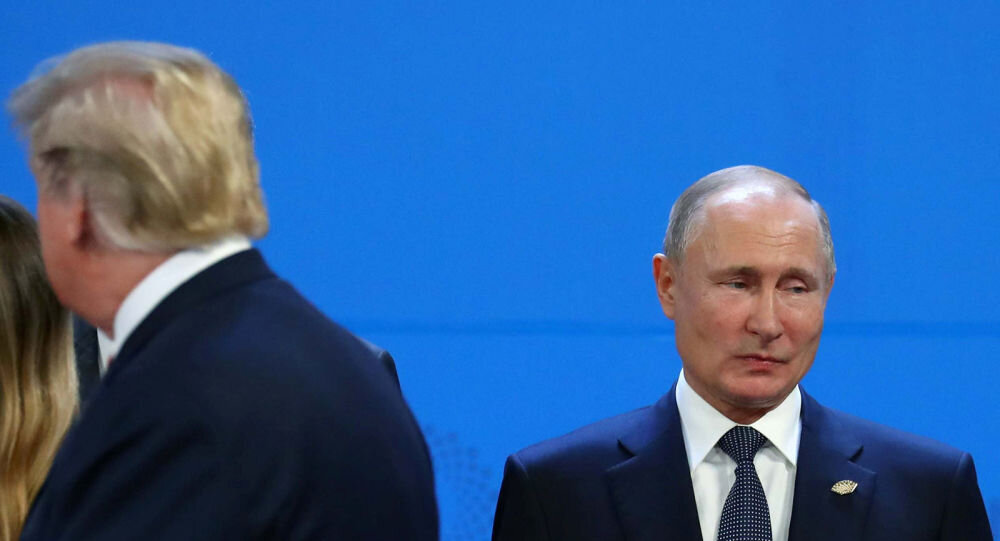 Владимир Путин и Дональд Трамп на саммите G20 в Буэнос-Айресе. 30 ноября 2018