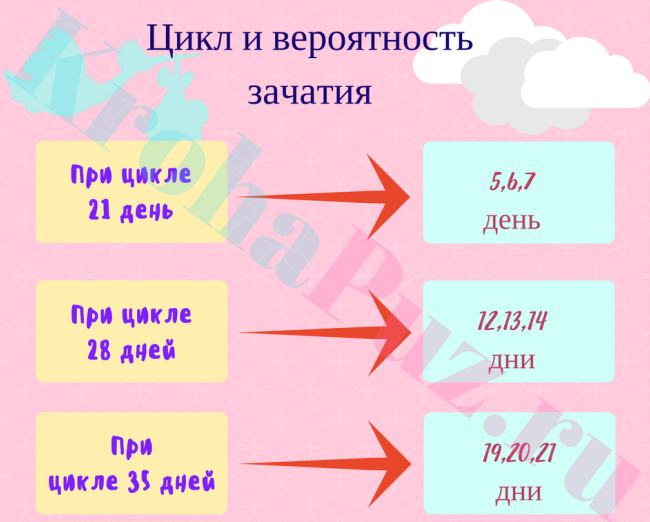 Дни, в течение которых женщина способна к деторождению