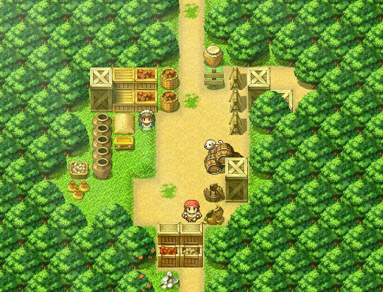 Типичная локация «лес»  в RPG Maker (фу так делать!)