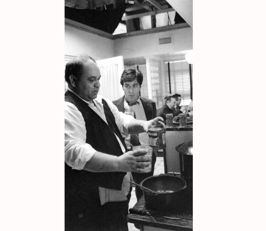 На съёмках "Крёстного отца".