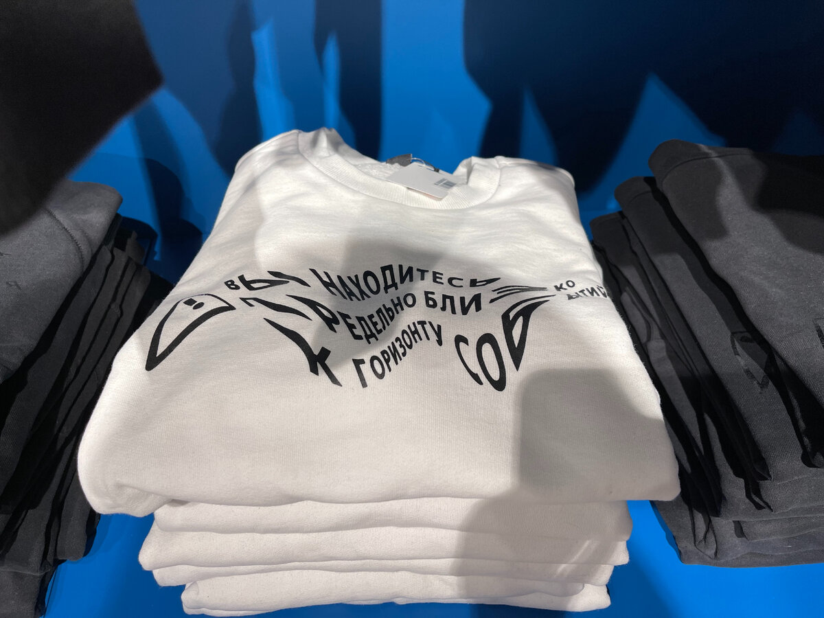 Забавная надпись: Вы находитесь предельно близко к горизонту событий