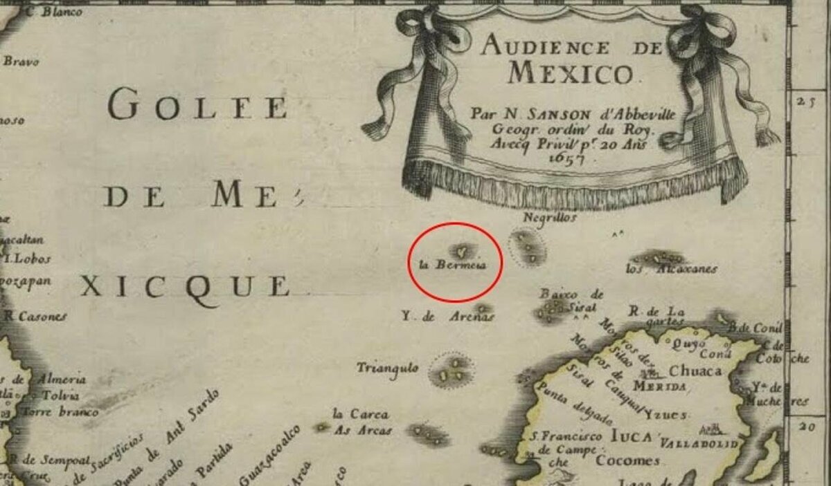 Бермея на одной из старых карт