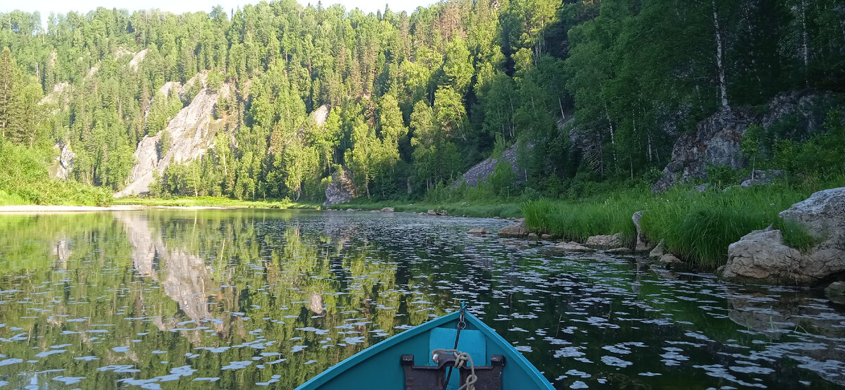 Вид с носа моторки