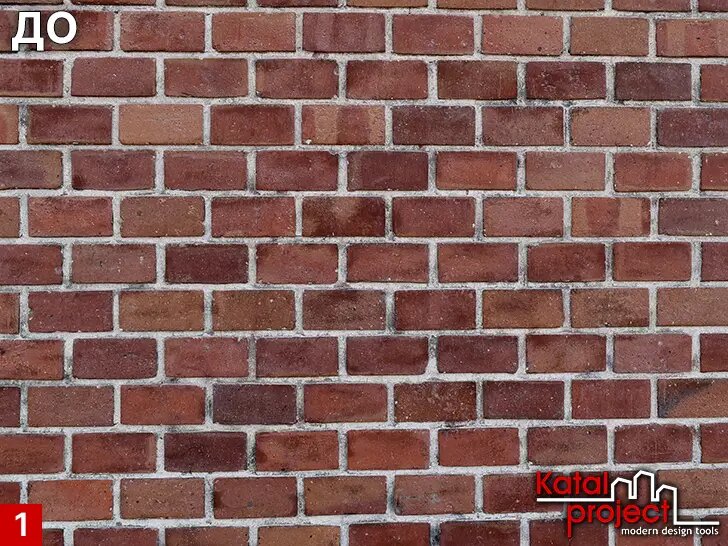 Исходная фотография кирпичной кладки