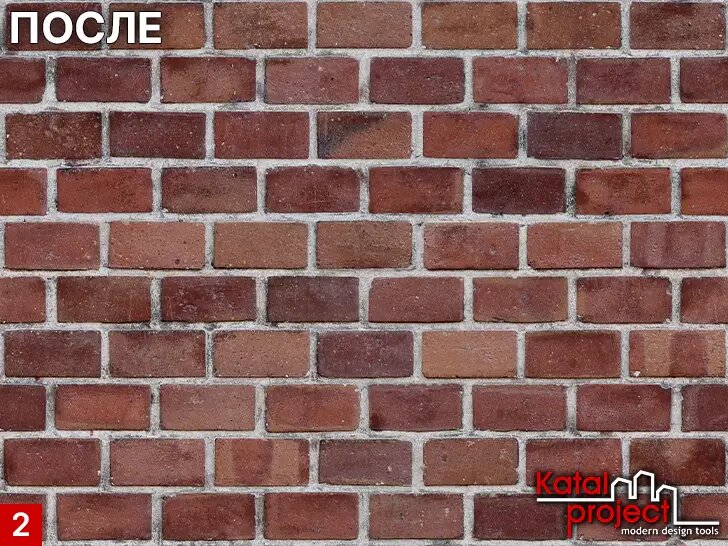 Готовая бесшовная текстура кирпичной кладки