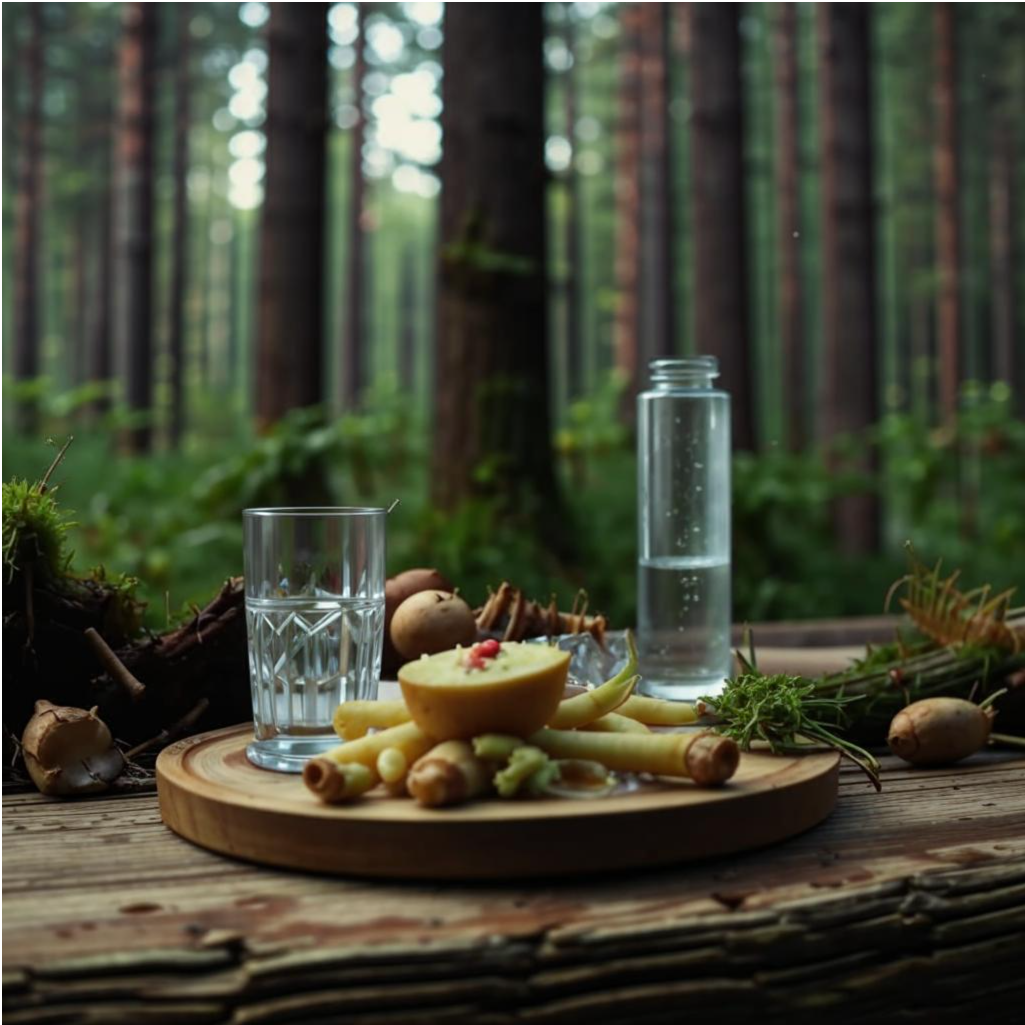 По рюмашке на бревнышке