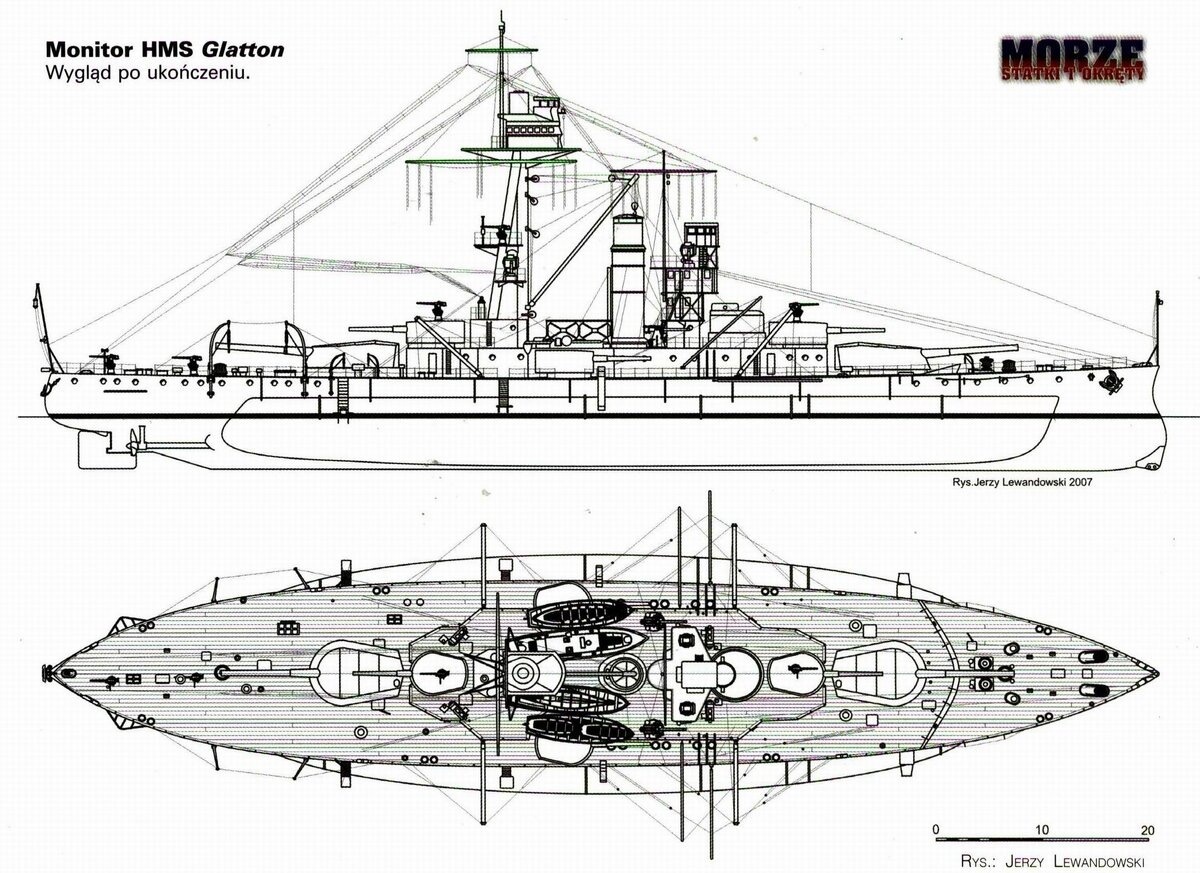 Внешний вид мониторов "Глеттон" и "Горгона".