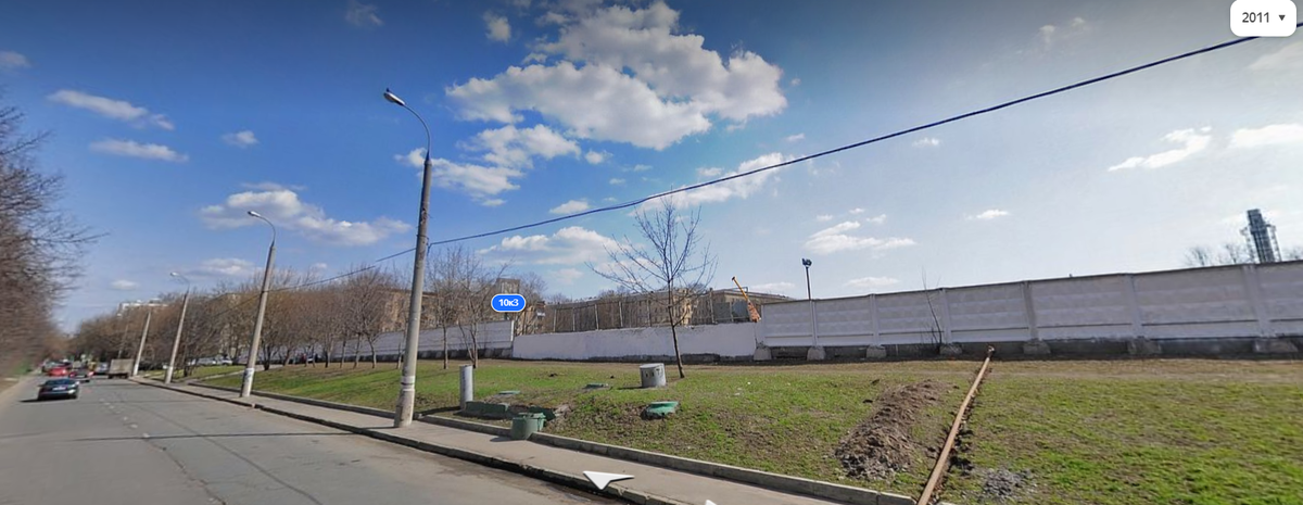 Локация ЖК, 2011 год. Источник: сервис Панорамы ЯКарты https://yandex.ru/maps/org/vinogradny/