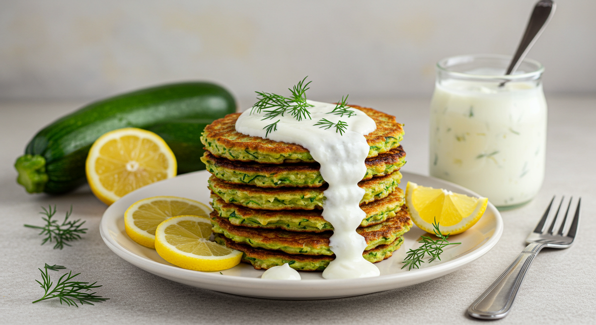 Оладьи кабачковые на кефире