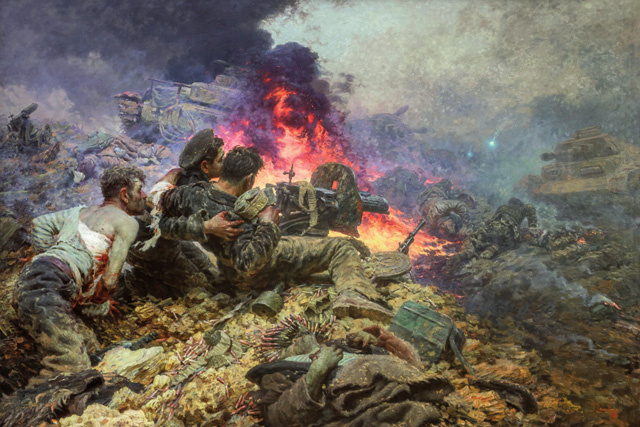 Волков Ю.В. (1921-1991). Подвиг пяти черноморцев. 1948 г.