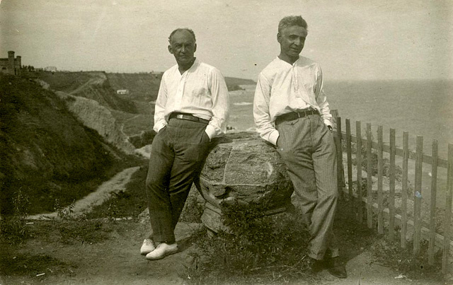 Лесь Курбас и Вадим Меллер во время гастролей театра «Березиль» в Одессе. 1927 год