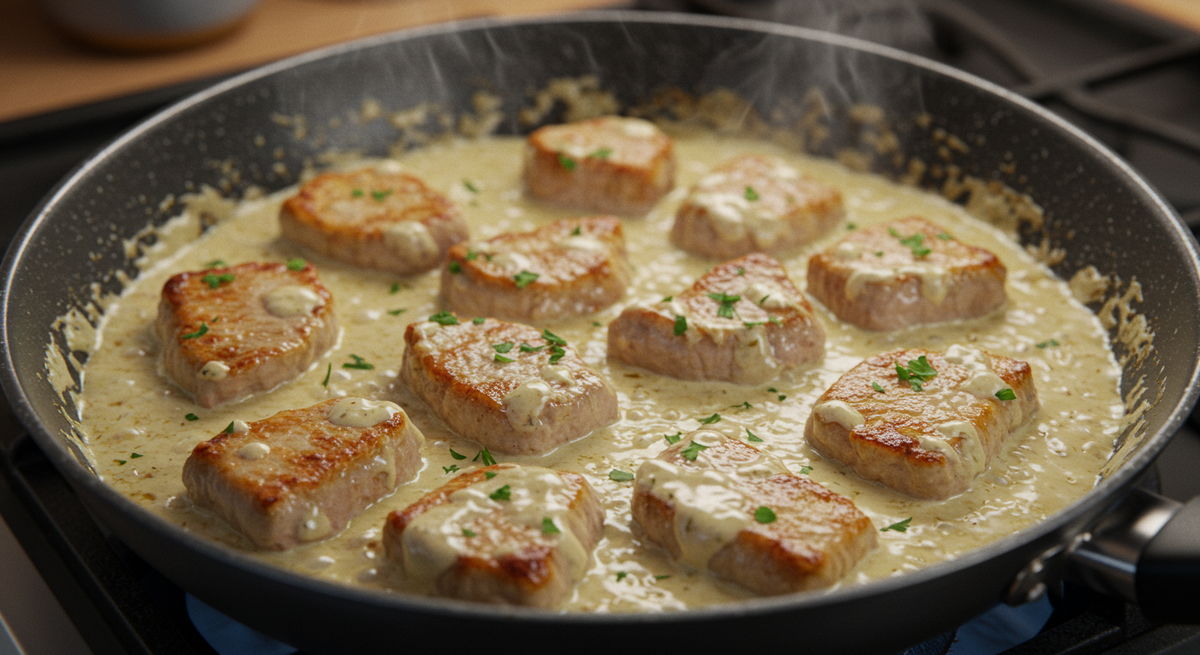 Свинина в сметане