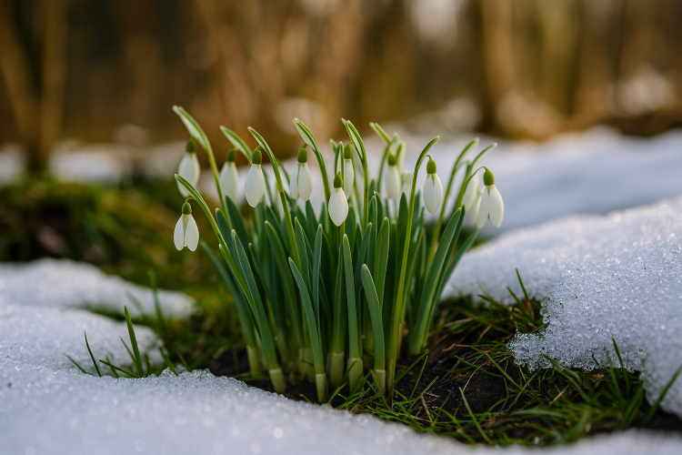 Полюбуйтесь первыми подснежниками. Источник: сгенерировано ИИ
