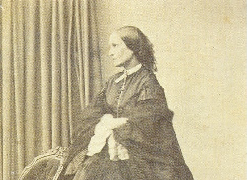 Фрагмент фотографии, сделанной в последние годы жизни Н.Н. Ланской.