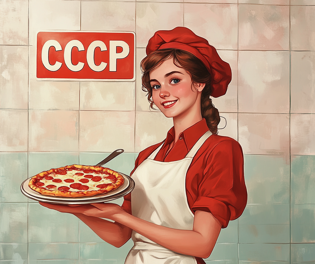 Изображение автора. Пицца в СССР