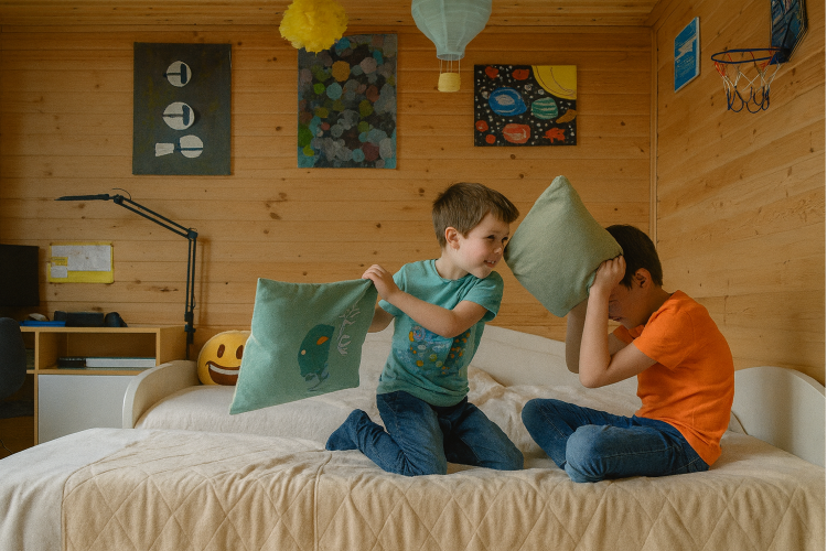 Даже в самых простых домашних развлечениях могут быть правила, обсудить которые необходимо до начала игры. Источник: сгенерировано ИИ