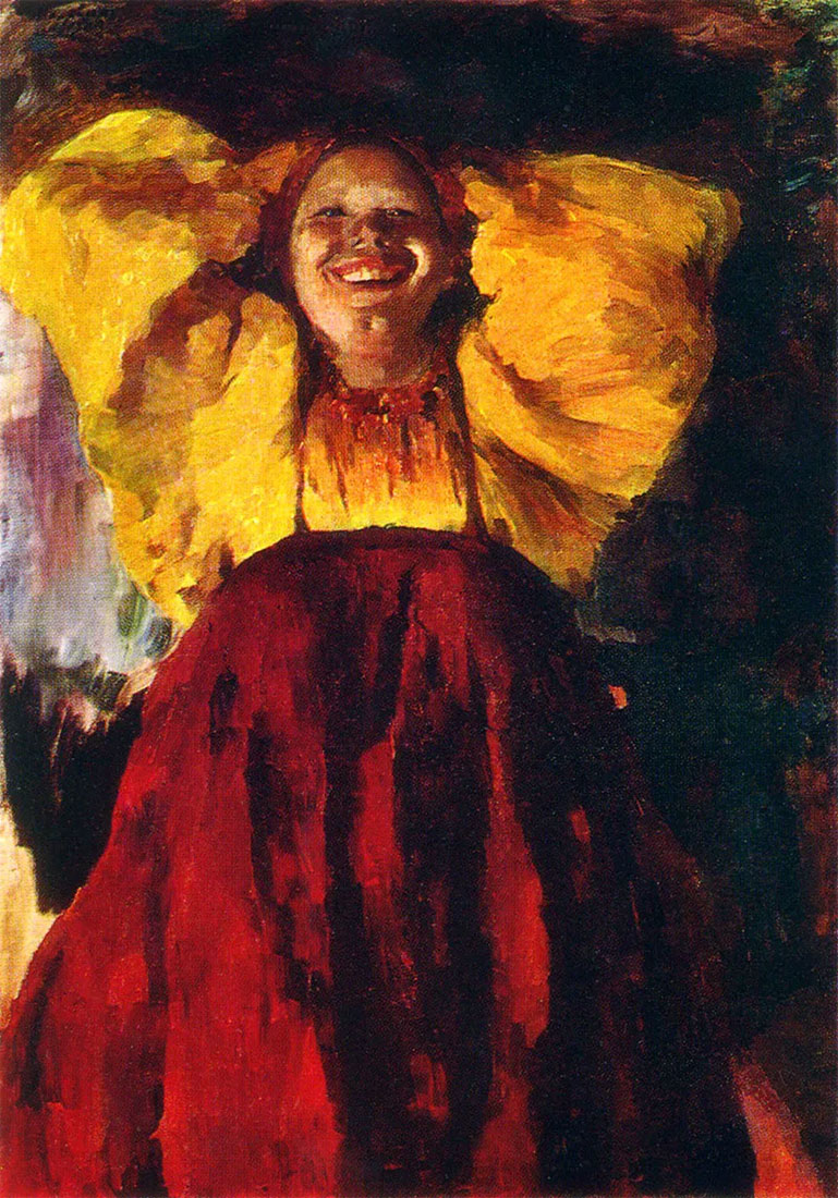 Ф.Малявин. Баба в желтом.