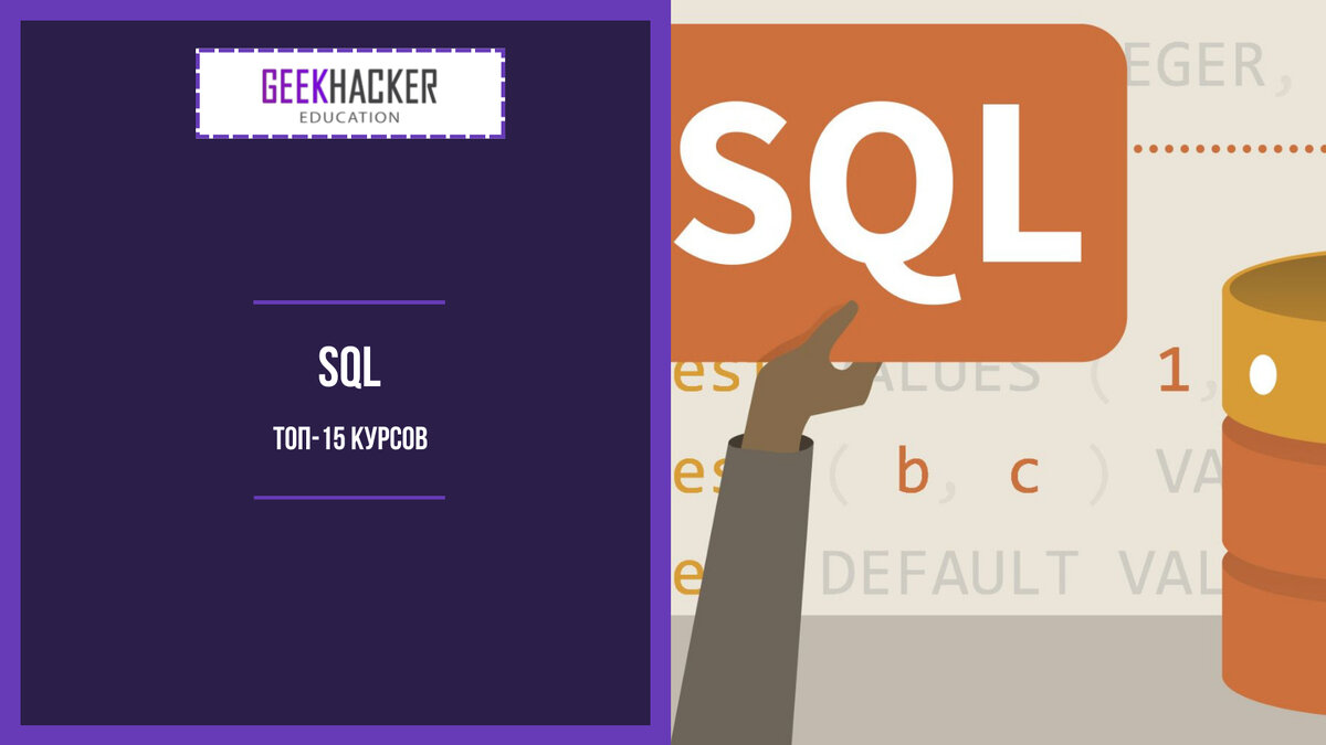 ТОП-15: Курсы по SQL (2024) + Бесплатные – Обучение с нуля | GeekHacker.ru  - Education | Дзен