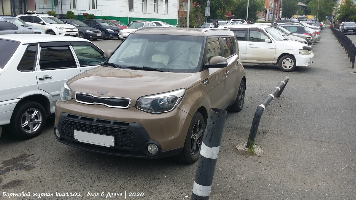 После фейслифтинга KIA Soul стал выглядеть еще более оригинально. Автор фотографии kua1102