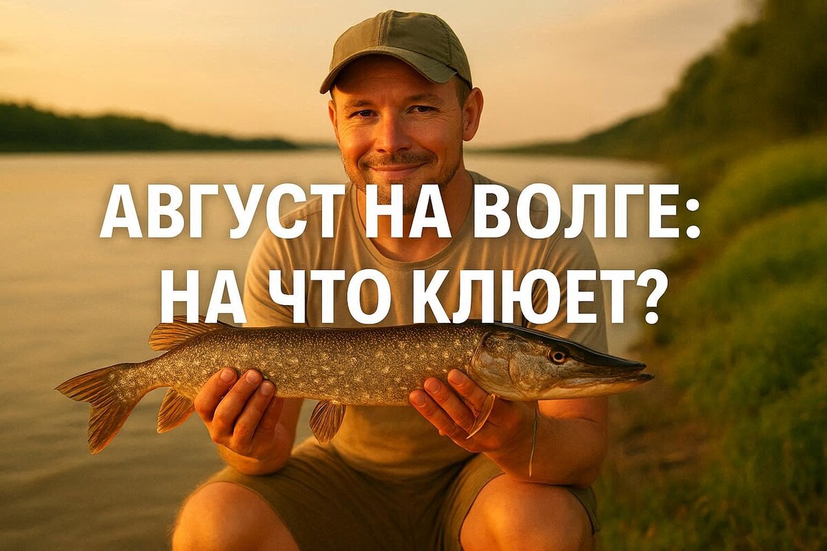 «Августовская рыбалка на Волге: обычный улов щуки на спиннинг.»