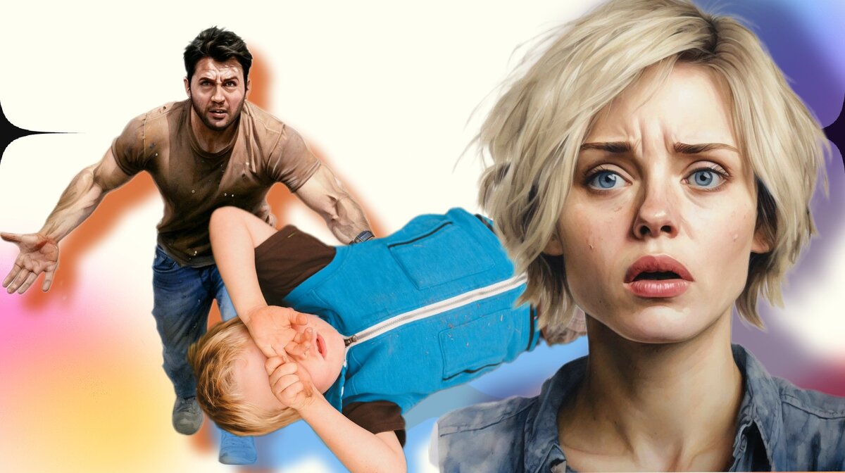 Посмотри, до чего ты ребёнка довела