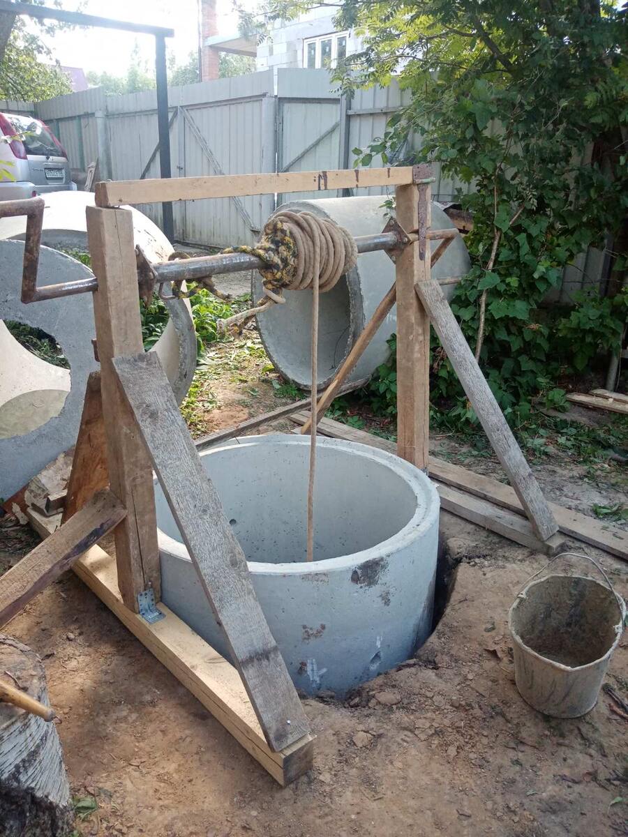 копка колодца в Калужской области