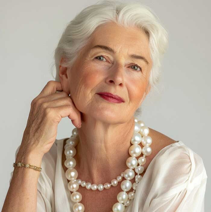 седые волосы