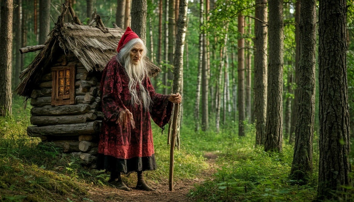 смешная Баба-Яга в изображении автора