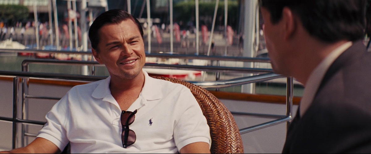 Кадр из кинофильма "Волк с Уолл-стрит" 2013 года.