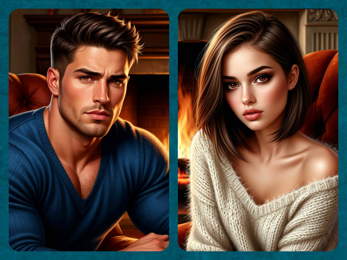 Брун Ррун Торн и Эльза Даримова из романа «Злая зима» Ольги Ярошинской (арты).