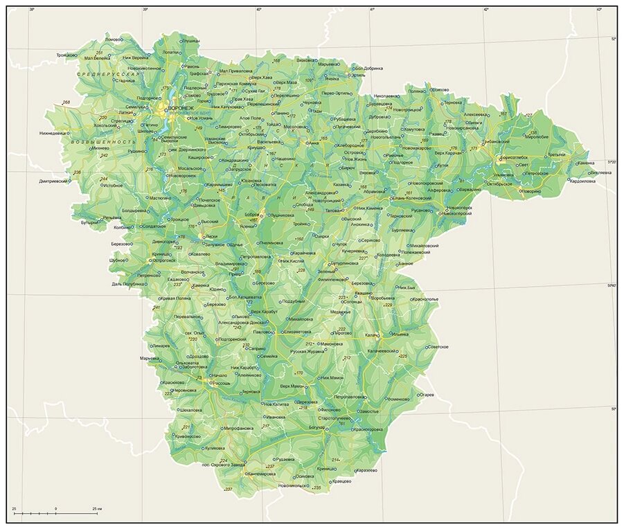 Физическая карта (В. О.) 