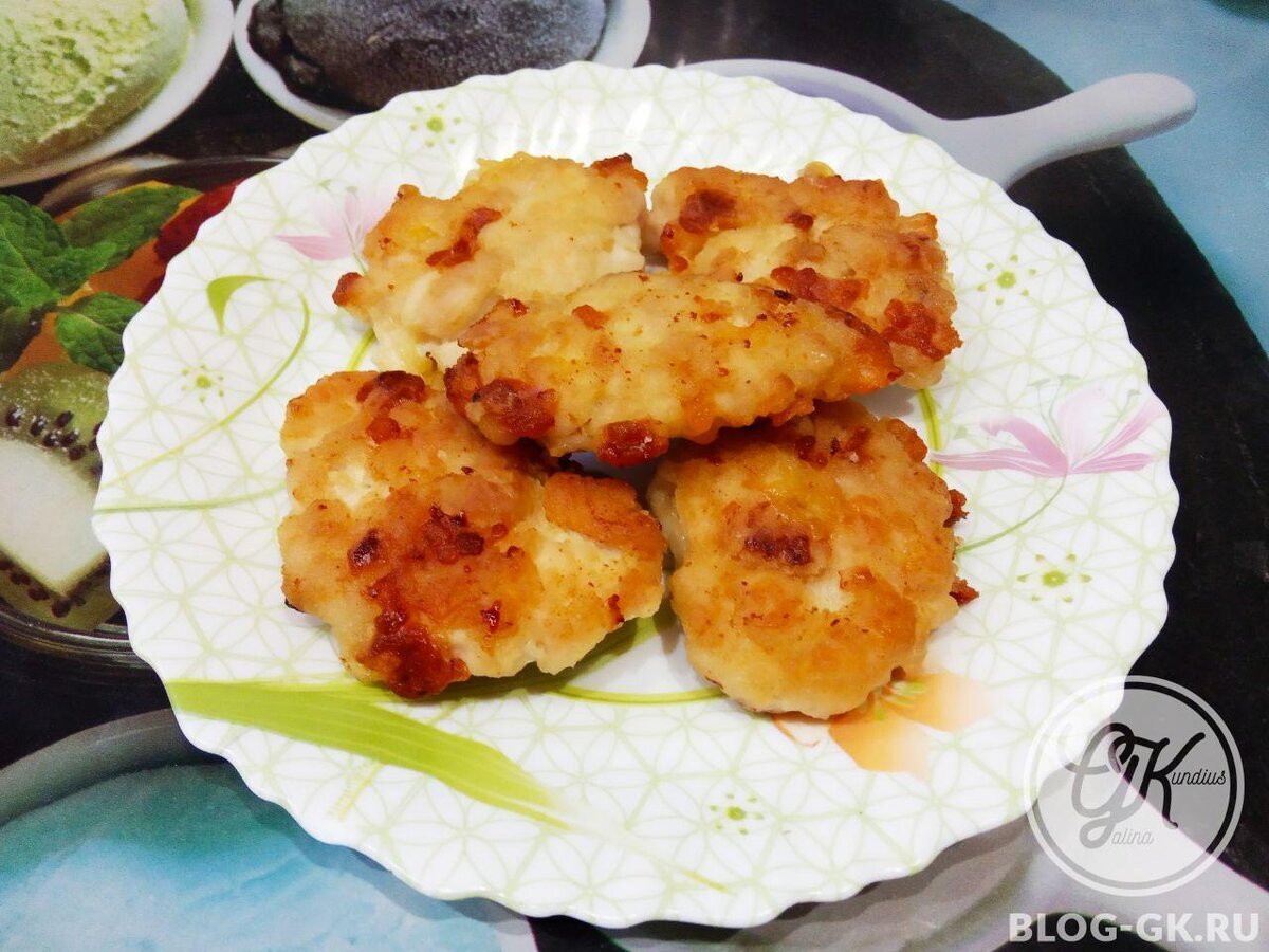 Котлеты из куриной грудки и сыра