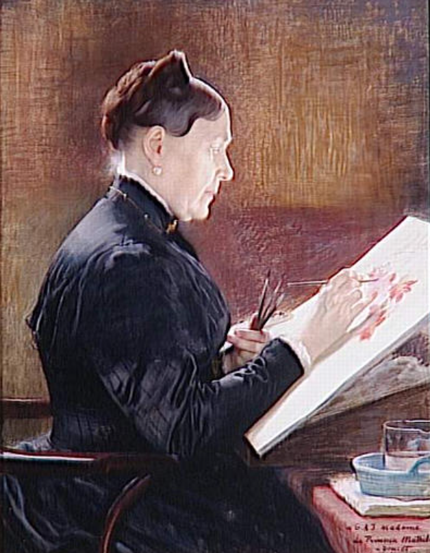 Принцесса Матильда Бонапарт (1820—1904), один из прототипов маркизы де Вильпаризи и самостоятельный персонаж «Поисков». Портрет кисти Анри Люсьена Дусе