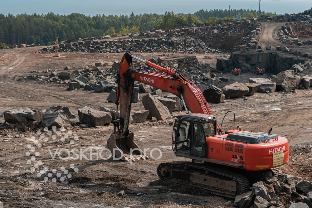 карьер Другорецкий, добыча габбро-диабаза