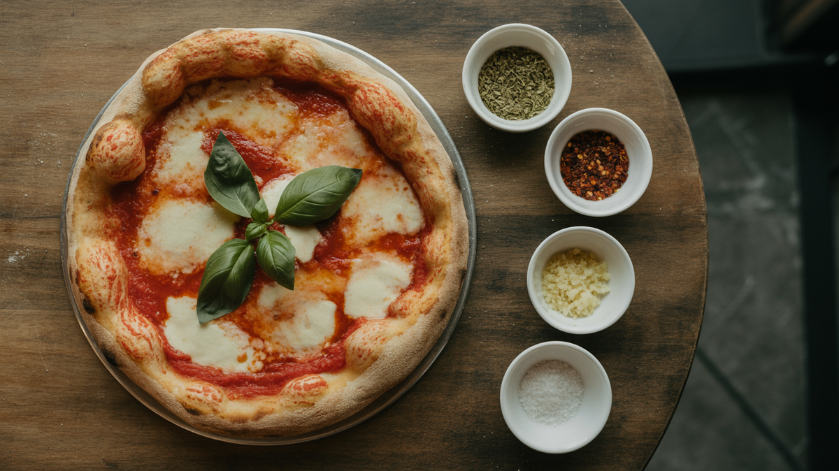 Изображение "Пицца для дома и бизнеса". Пицца и приправы