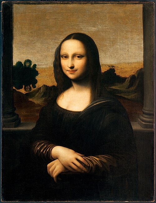 Айзелуортская Мона Лиза. By Attributed to Leonardo da Vinci - http://www.originaldo.com/monacomp2.jpeg, Public Domain, https://commons.wikimedia.org/w/index.php?curid=9423997