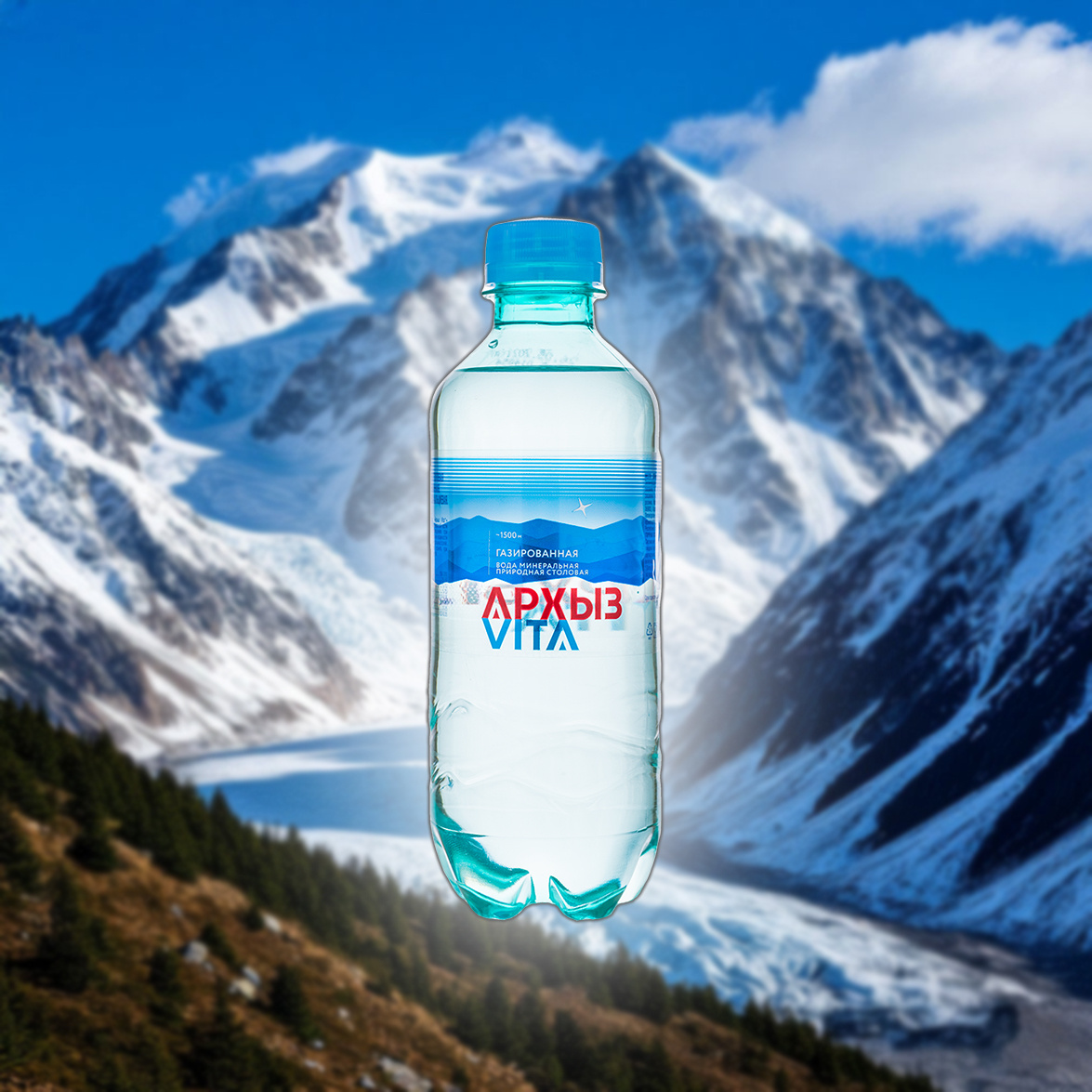 Вода «Архыз VITA» в объёме 0,33 литра