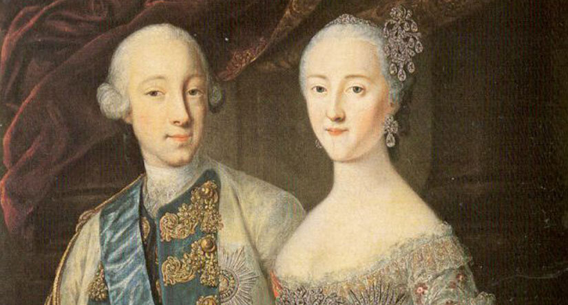 Петр III и Екатерина