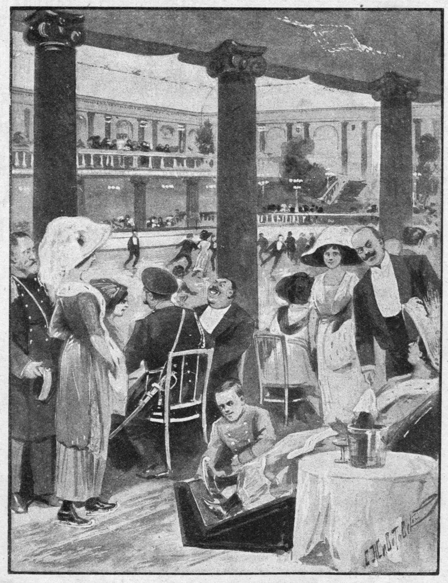 Реклама открытия ледового дворца, 1912 г., Санкт-Петербург.