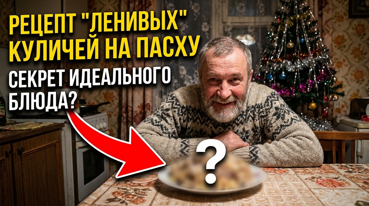 Рецепт "ленивых" куличей на пасху