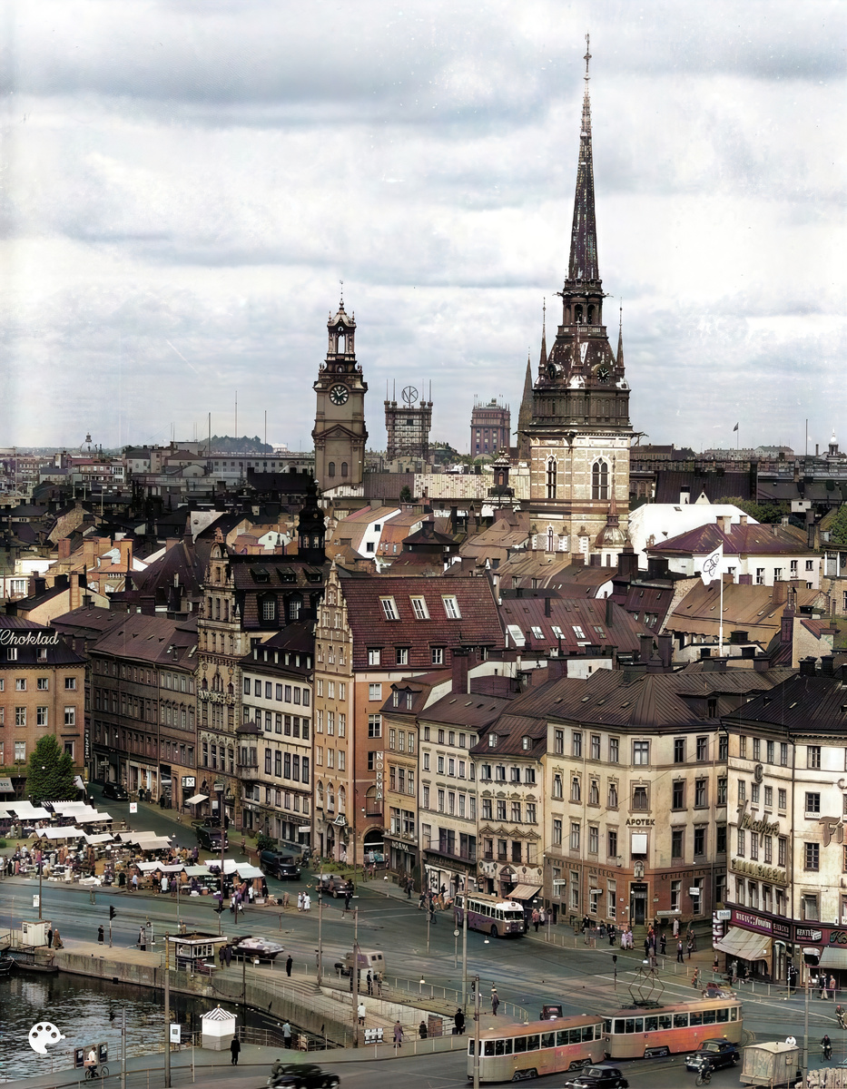 Виды Стокгольма 1940-1953 годы