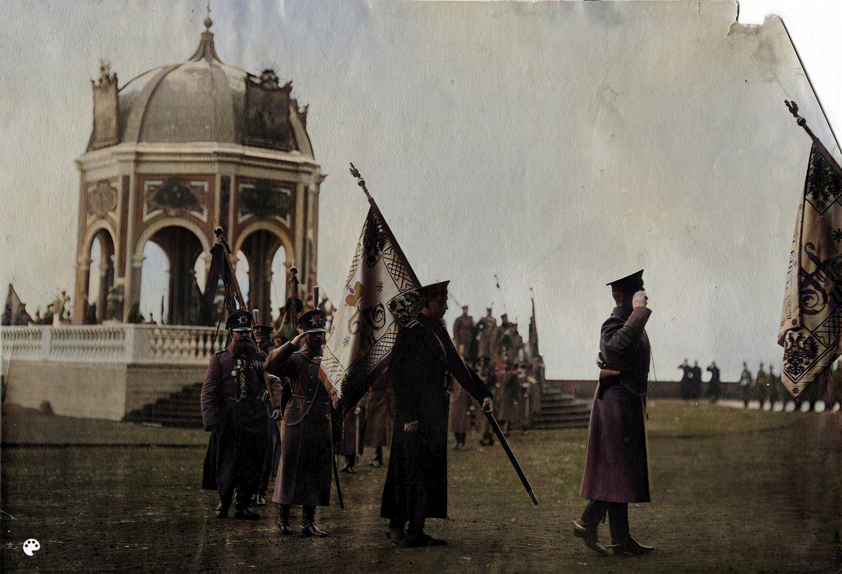 1912. Окропление знамен на Крещенском параде