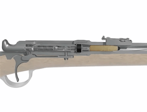 Для пущей наглядности - процесс выстрела и работа каучукового обтюратора