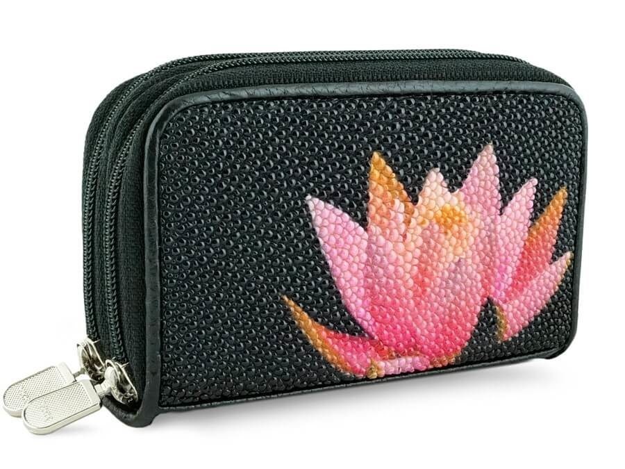 Портмоне с отделом для ключей из ската